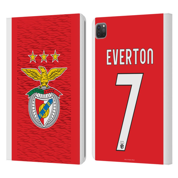 S.L. Benfica 2021/22 Players Home Kit Everton Soares Leather Book Wallet Case Cover For Apple iPad Pro 11 2020 / 2021 / 2022