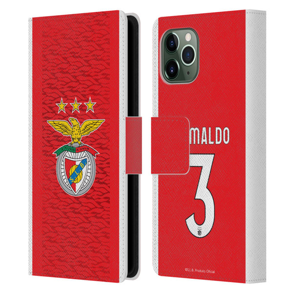 S.L. Benfica 2021/22 Players Home Kit Álex Grimaldo Leather Book Wallet Case Cover For Apple iPhone 11 Pro