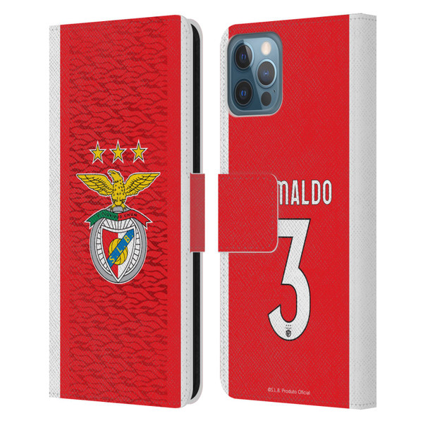 S.L. Benfica 2021/22 Players Home Kit Álex Grimaldo Leather Book Wallet Case Cover For Apple iPhone 12 / iPhone 12 Pro