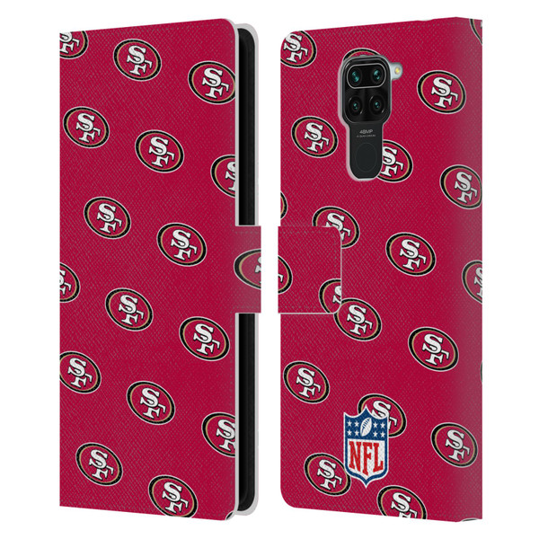 NFL San Francisco 49ers Artwork Patterns Leather Book Wallet Case Cover For Xiaomi Redmi Note 9 / Redmi 10X 4G