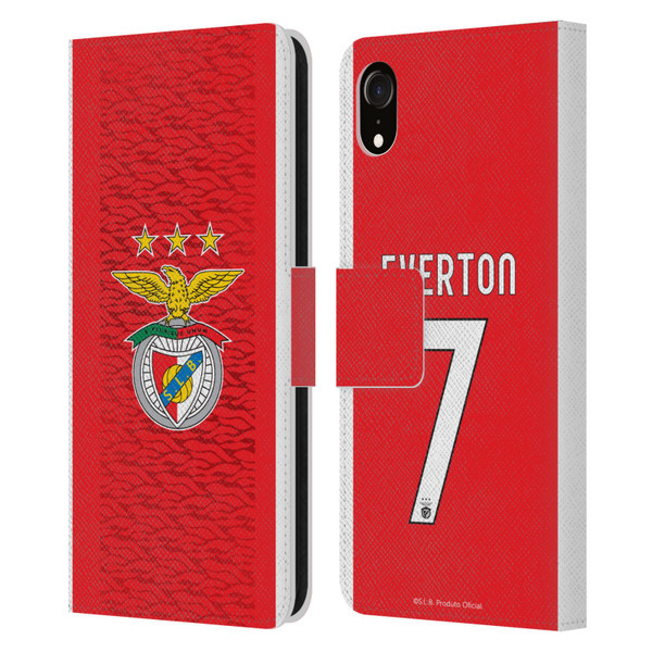 S.L. Benfica 2021/22 Players Home Kit Everton Soares Leather Book Wallet Case Cover For Apple iPhone XR