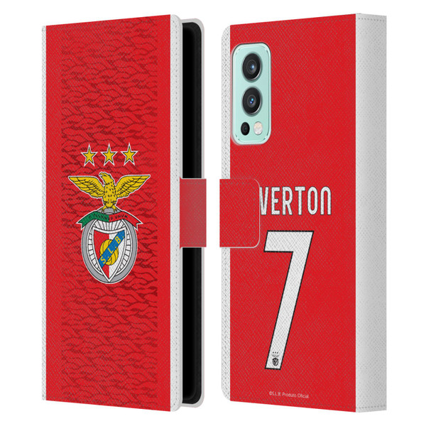 S.L. Benfica 2021/22 Players Home Kit Everton Soares Leather Book Wallet Case Cover For OnePlus Nord 2 5G