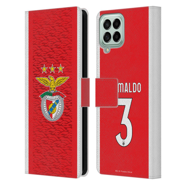 S.L. Benfica 2021/22 Players Home Kit Álex Grimaldo Leather Book Wallet Case Cover For Samsung Galaxy M33 (2022)