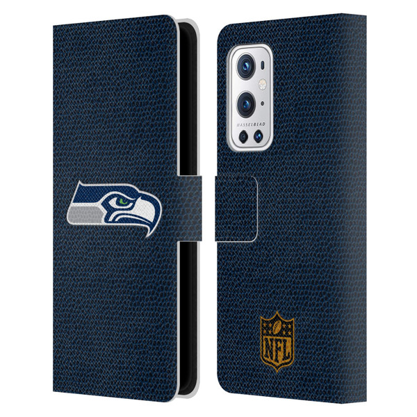 NFL Seattle Seahawks Logo Football Leather Book Wallet Case Cover For OnePlus 9 Pro