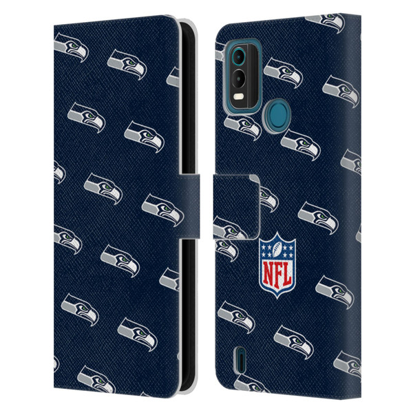 NFL Seattle Seahawks Artwork Patterns Leather Book Wallet Case Cover For Nokia G11 Plus
