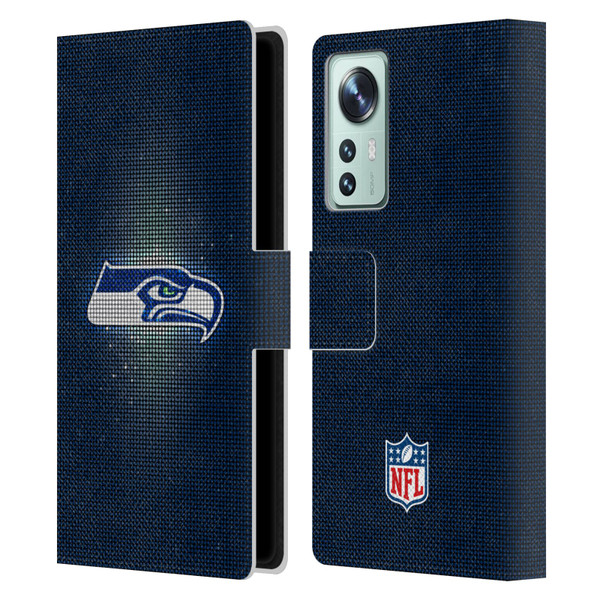 NFL Seattle Seahawks Artwork LED Leather Book Wallet Case Cover For Xiaomi 12