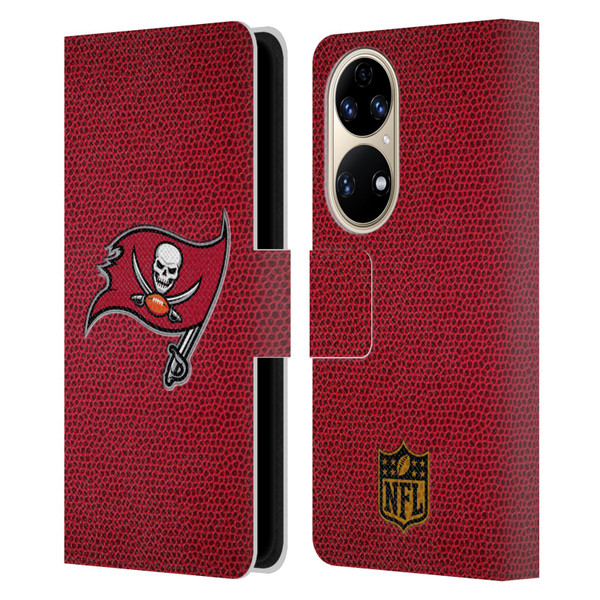 NFL Tampa Bay Buccaneers Logo Football Leather Book Wallet Case Cover For Huawei P50