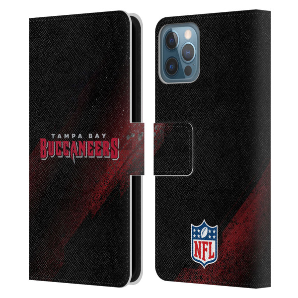 NFL Tampa Bay Buccaneers Logo Blur Leather Book Wallet Case Cover For Apple iPhone 12 / iPhone 12 Pro
