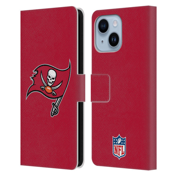 NFL Tampa Bay Buccaneers Logo Plain Leather Book Wallet Case Cover For Apple iPhone 14 Plus NFL Tampa Bay Buccaneers Logo Plain Leather Book Wallet Case Cover For Apple iPhone 14 Plus
