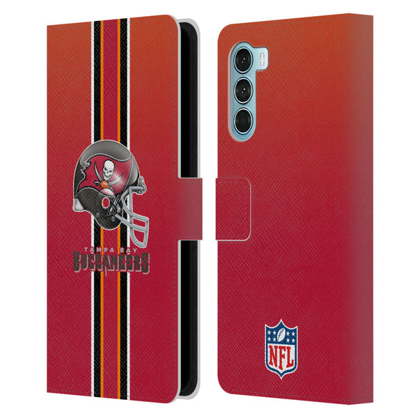 NFL Tampa Bay Buccaneers Logo Helmet Leather Book Wallet Case Cover For Motorola Edge S30 / Moto G200 5G
