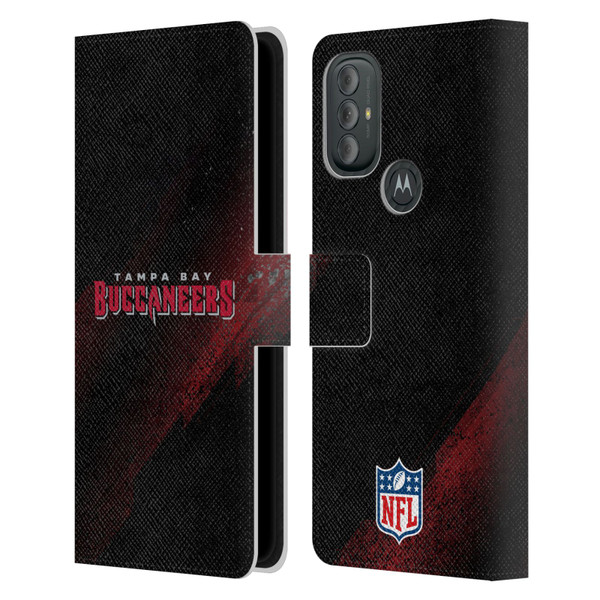 NFL Tampa Bay Buccaneers Logo Blur Leather Book Wallet Case Cover For Motorola Moto G10 / Moto G20 / Moto G30
