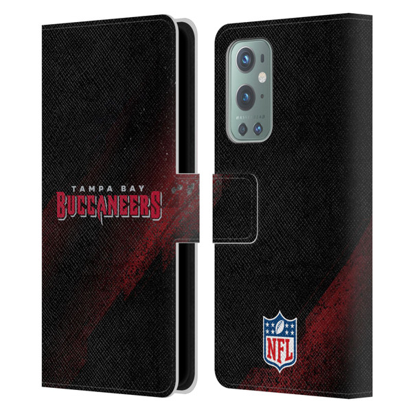 NFL Tampa Bay Buccaneers Logo Blur Leather Book Wallet Case Cover For OnePlus 9