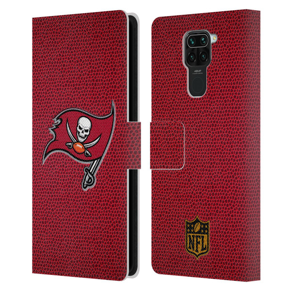 NFL Tampa Bay Buccaneers Logo Football Leather Book Wallet Case Cover For Xiaomi Redmi Note 9 / Redmi 10X 4G