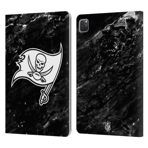 NFL Tampa Bay Buccaneers Artwork Marble Leather Book Wallet Case Cover For Apple iPad Pro 11 2020 / 2021 / 2022