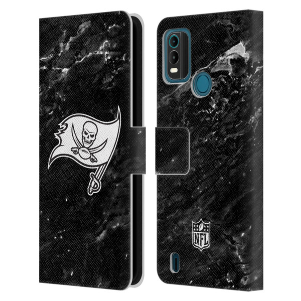 NFL Tampa Bay Buccaneers Artwork Marble Leather Book Wallet Case Cover For Nokia G11 Plus