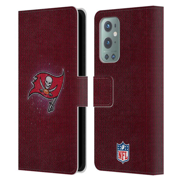 NFL Tampa Bay Buccaneers Artwork LED Leather Book Wallet Case Cover For OnePlus 9