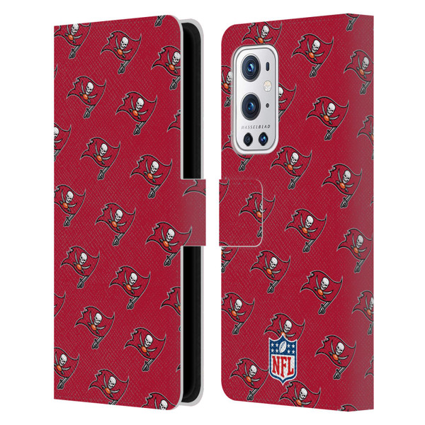 NFL Tampa Bay Buccaneers Artwork Patterns Leather Book Wallet Case Cover For OnePlus 9 Pro