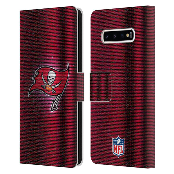 NFL Tampa Bay Buccaneers Artwork LED Leather Book Wallet Case Cover For Samsung Galaxy S10+ / S10 Plus