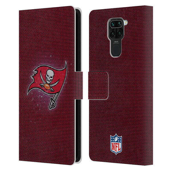 NFL Tampa Bay Buccaneers Artwork LED Leather Book Wallet Case Cover For Xiaomi Redmi Note 9 / Redmi 10X 4G