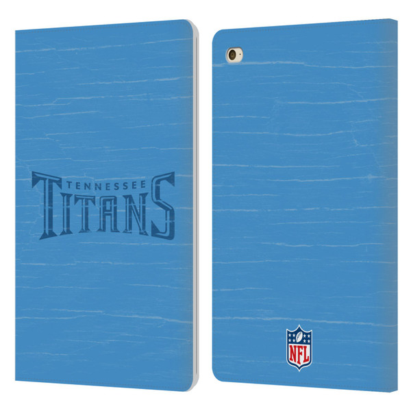 NFL Tennessee Titans Logo Distressed Look Leather Book Wallet Case Cover For Apple iPad mini 4