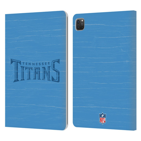 NFL Tennessee Titans Logo Distressed Look Leather Book Wallet Case Cover For Apple iPad Pro 11 2020 / 2021 / 2022