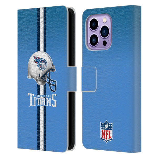 NFL Tennessee Titans Logo Helmet Leather Book Wallet Case Cover For Apple iPhone 14 Pro Max