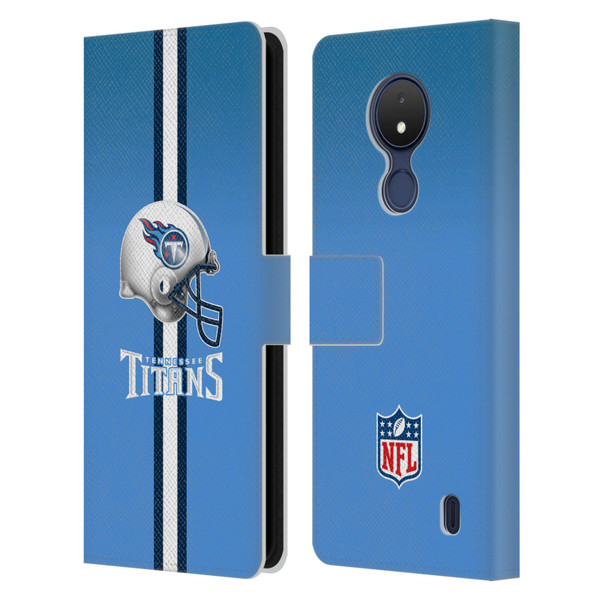 NFL Tennessee Titans Logo Helmet Leather Book Wallet Case Cover For Nokia C21