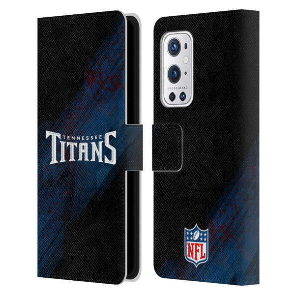 NFL Tennessee Titans Logo Blur Leather Book Wallet Case Cover For OnePlus 9 Pro
