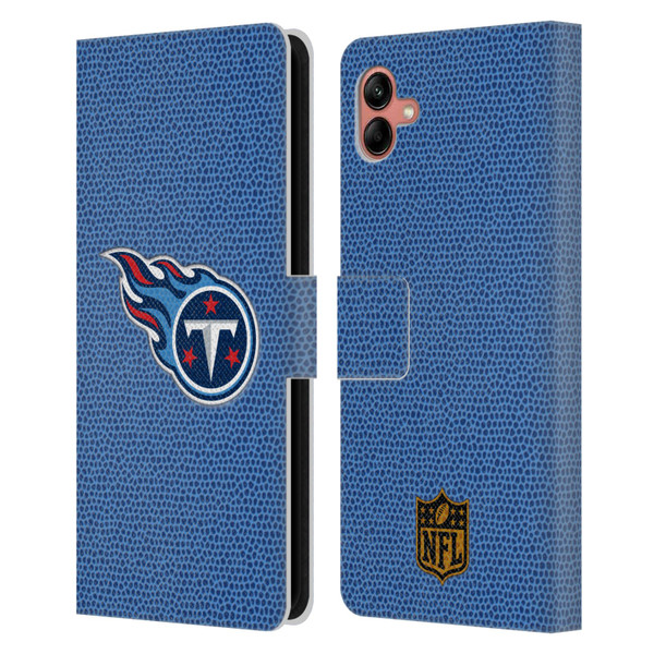NFL Tennessee Titans Logo Football Leather Book Wallet Case Cover For Samsung Galaxy A04 (2022)