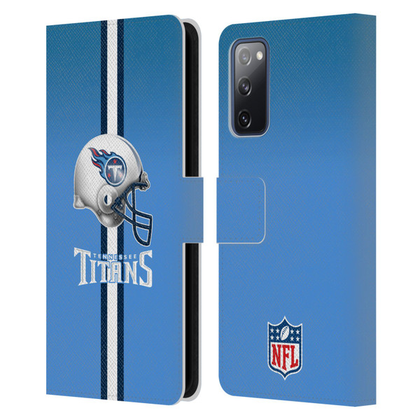 NFL Tennessee Titans Logo Helmet Leather Book Wallet Case Cover For Samsung Galaxy S20 FE / 5G