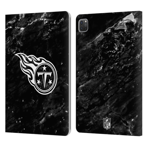 NFL Tennessee Titans Artwork Marble Leather Book Wallet Case Cover For Apple iPad Pro 11 2020 / 2021 / 2022