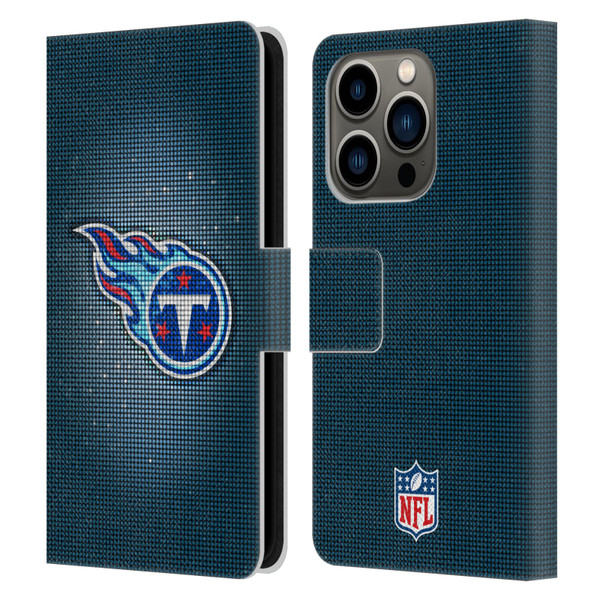 NFL Tennessee Titans Artwork LED Leather Book Wallet Case Cover For Apple iPhone 14 Pro