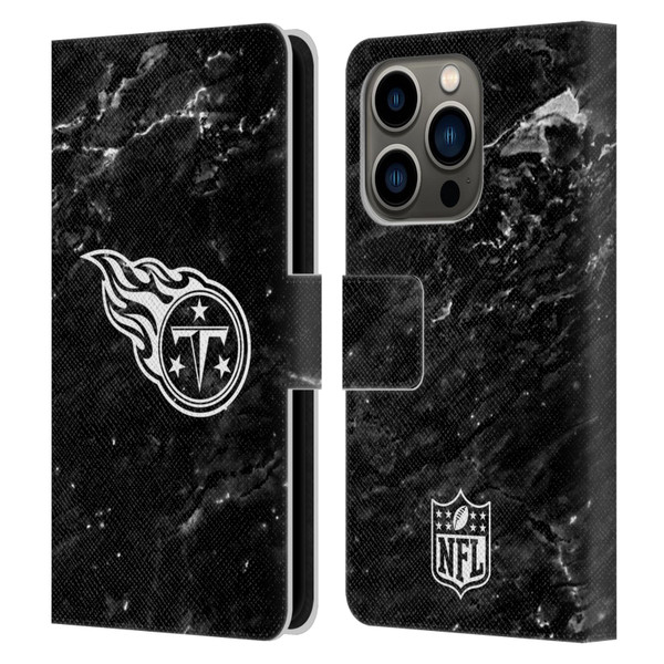 NFL Tennessee Titans Artwork Marble Leather Book Wallet Case Cover For Apple iPhone 14 Pro