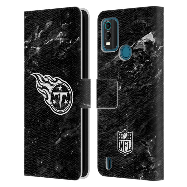 NFL Tennessee Titans Artwork Marble Leather Book Wallet Case Cover For Nokia G11 Plus