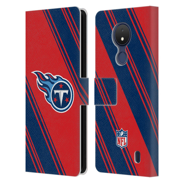 NFL Tennessee Titans Artwork Stripes Leather Book Wallet Case Cover For Nokia C21