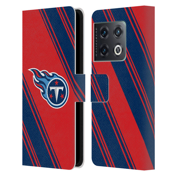 NFL Tennessee Titans Artwork Stripes Leather Book Wallet Case Cover For OnePlus 10 Pro