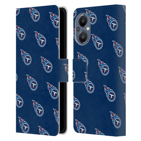 NFL Tennessee Titans Artwork Patterns Leather Book Wallet Case Cover For OnePlus Nord N20 5G