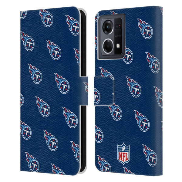 NFL Tennessee Titans Artwork Patterns Leather Book Wallet Case Cover For OPPO Reno8 4G