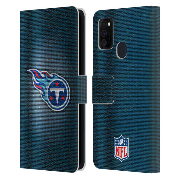 NFL Tennessee Titans Artwork LED Leather Book Wallet Case Cover For Samsung Galaxy M30s (2019)/M21 (2020)