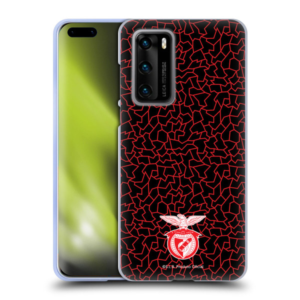 S.L. Benfica 2021/22 Crest Mosaic Pattern Soft Gel Case for Huawei P40 5G