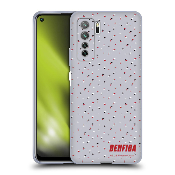 S.L. Benfica 2021/22 Crest Triangles Soft Gel Case for Huawei Nova 7 SE/P40 Lite 5G