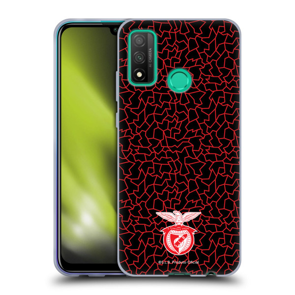 S.L. Benfica 2021/22 Crest Mosaic Pattern Soft Gel Case for Huawei P Smart (2020)