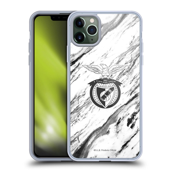 S.L. Benfica 2021/22 Crest Marble Soft Gel Case for Apple iPhone 11 Pro Max