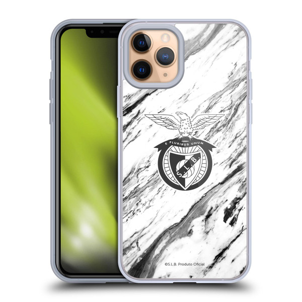 S.L. Benfica 2021/22 Crest Marble Soft Gel Case for Apple iPhone 11 Pro