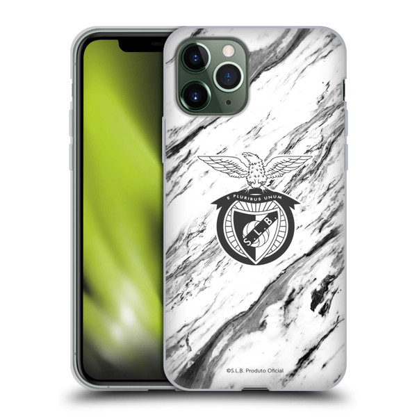 S.L. Benfica 2021/22 Crest Marble Soft Gel Case for Apple iPhone 11 Pro