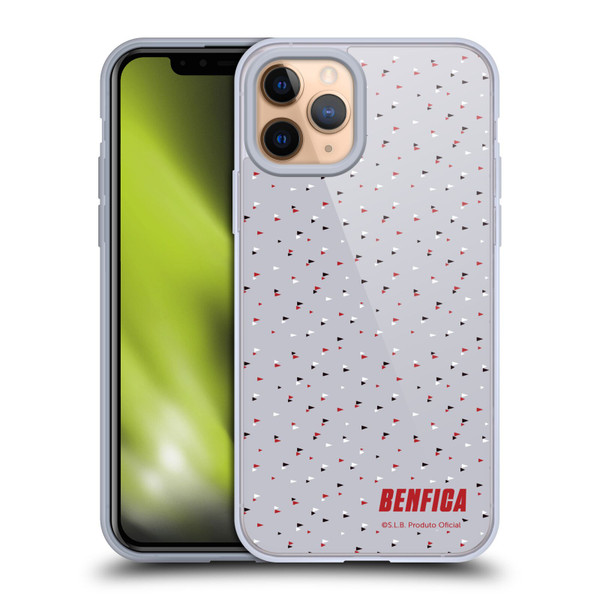 S.L. Benfica 2021/22 Crest Triangles Soft Gel Case for Apple iPhone 11 Pro