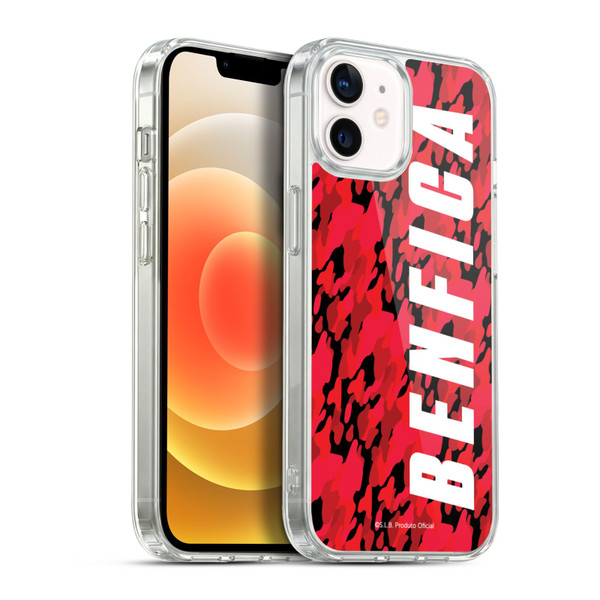 S.L. Benfica 2021/22 Crest Camouflage Soft Gel Case for Apple iPhone 12 / iPhone 12 Pro & MagSafe