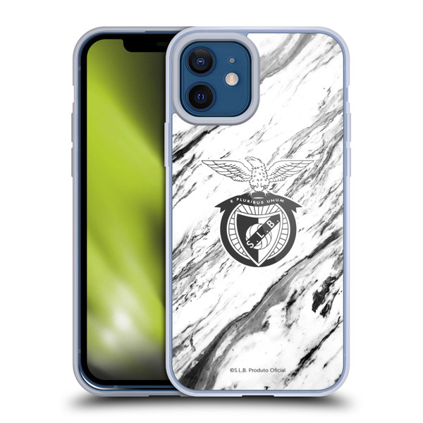 S.L. Benfica 2021/22 Crest Marble Soft Gel Case for Apple iPhone 12 / iPhone 12 Pro
