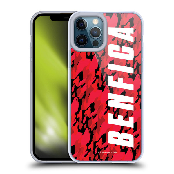S.L. Benfica 2021/22 Crest Camouflage Soft Gel Case for Apple iPhone 12 Pro Max
