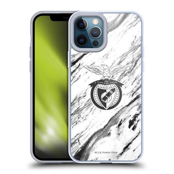 S.L. Benfica 2021/22 Crest Marble Soft Gel Case for Apple iPhone 12 Pro Max
